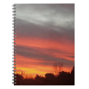 New England Sonnenuntergang Notizblock