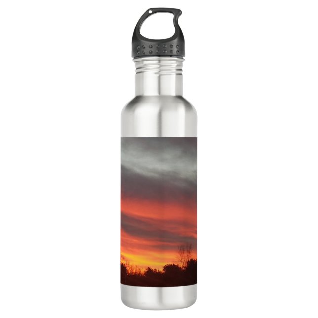 New England Sunset Edelstahlflasche (Vorderseite)