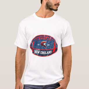 New England Team Colors Football T-Shirt