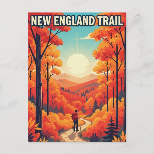 New England Travel Postkarte (Vorderseite)