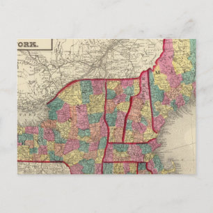 New England und New York 2 Postkarte