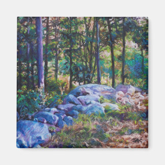 New England Woods Magnet