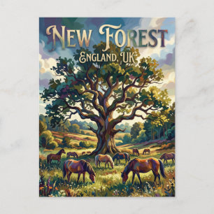New Forest Nationalpark UK Postkarte