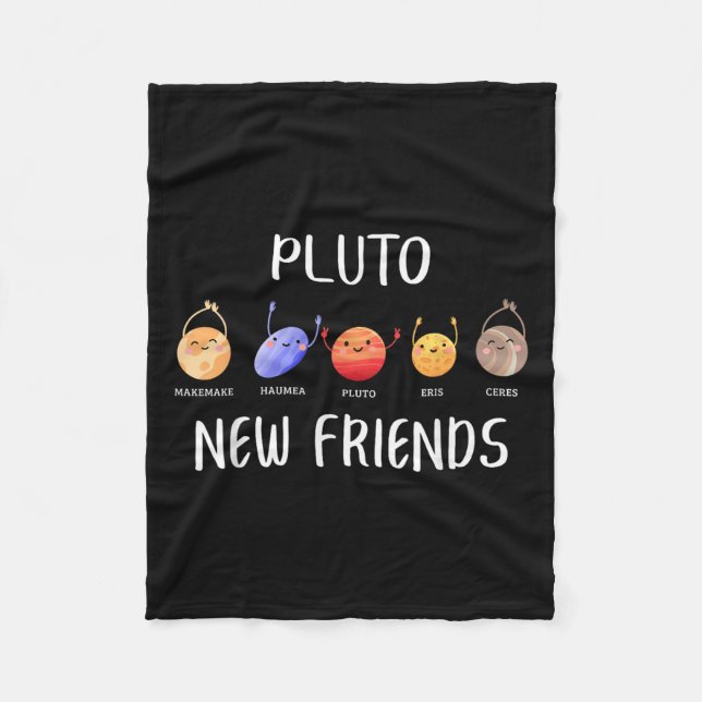 New Friends Dwarf Planets Funny Astronomy Science  Fleecedecke (Vorderseite)
