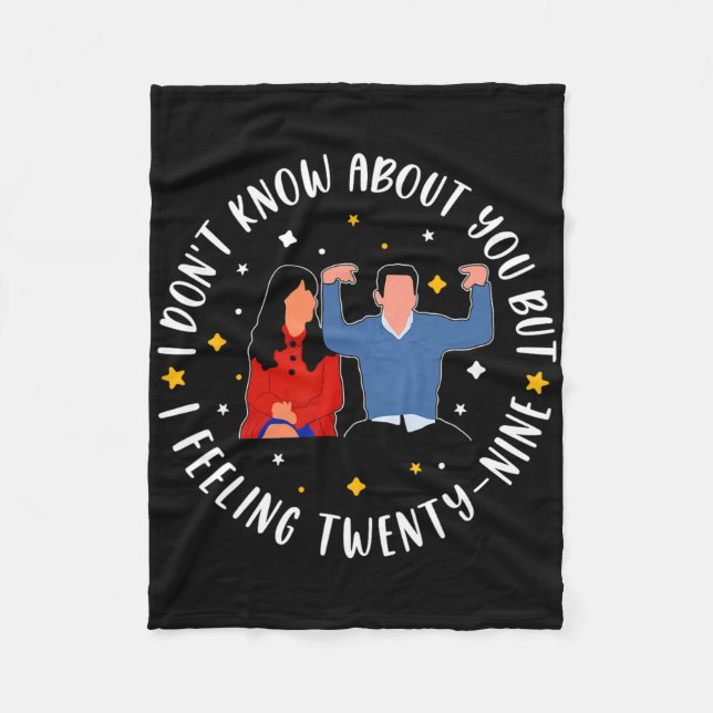New Girl 29 Birthday 29th I'm Feelin' Twenty Nine  Fleecedecke (Vorderseite)