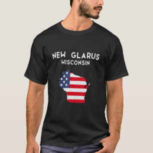 New Glarus Wisconsin USA Staat America Travel Wisc T-Shirt
