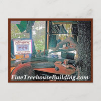 New Green HelpyounutsTreehouse Postcard