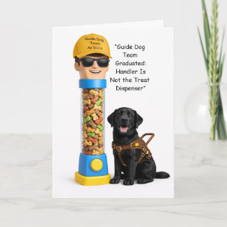 New Guide Dog Team Graduation Card – Working Dog,  Karte