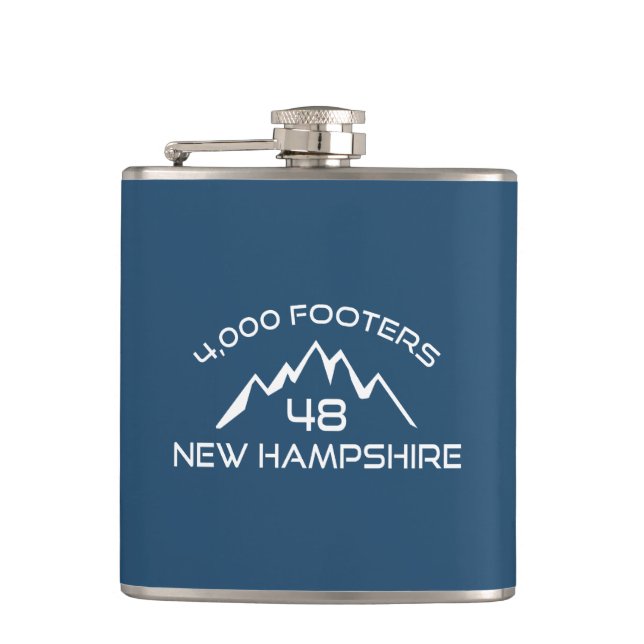 New Hampshire 4000 Footers Mountain Flachmann (Vorderseite)