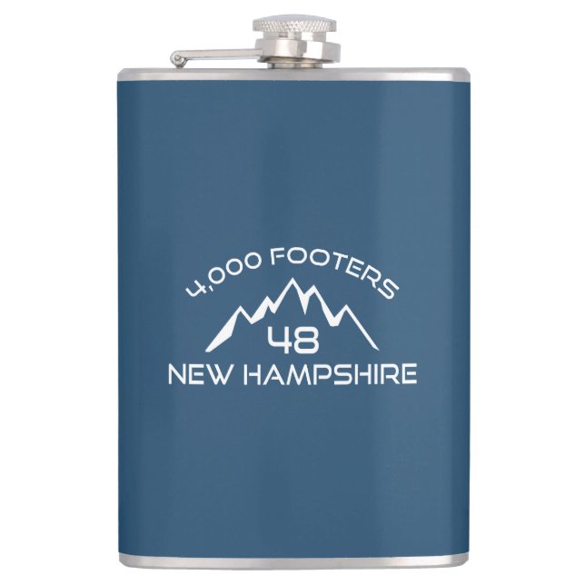New Hampshire 4000 Footers Mountain Flachmann (Vorderseite)