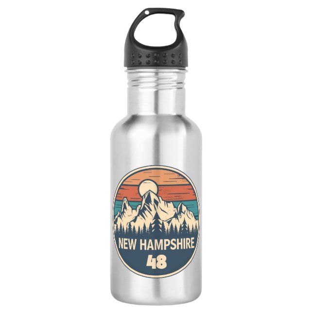 New Hampshire 48 Sunset Edelstahlflasche (Vorderseite)