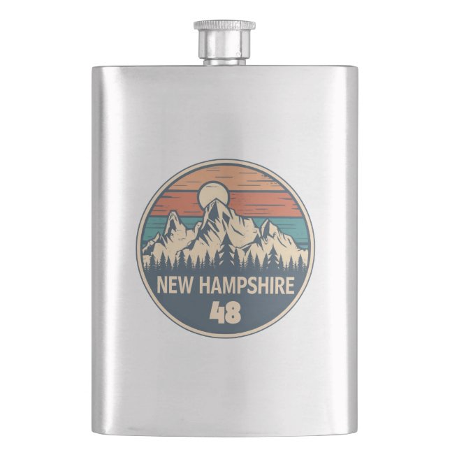 New Hampshire 48 Sunset Flachmann (Vorderseite)