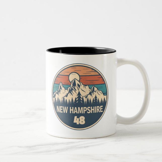 New Hampshire 48 Sunset Zweifarbige Tasse (Rechts)
