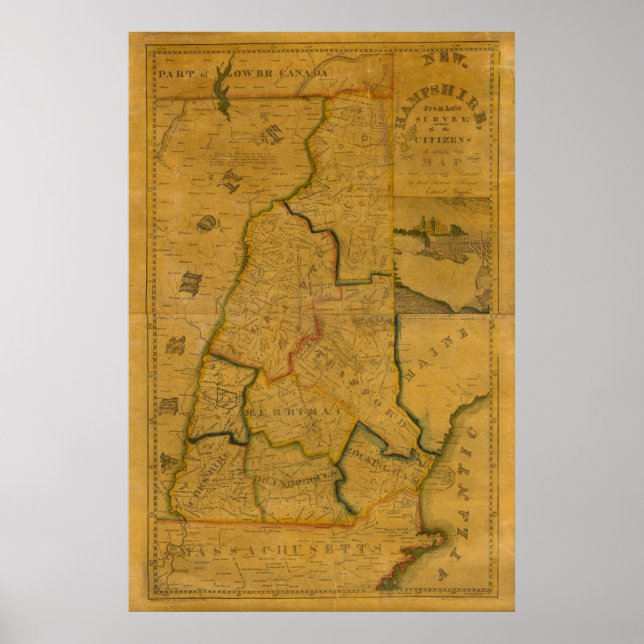 New Hampshire 4 Poster (Vorne)