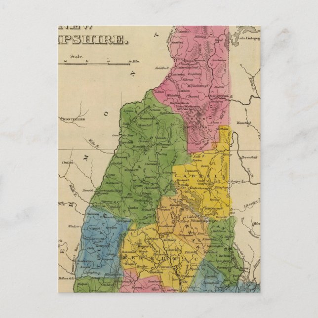 New Hampshire 6 Postkarte (Vorderseite)