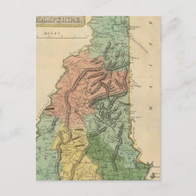 New Hampshire 8 Postkarte (Vorderseite)
