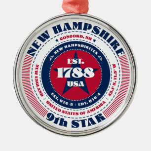 New Hampshire 9. Staat Weihnachtsschmuck
