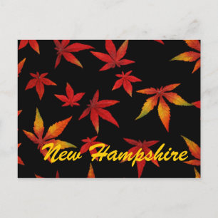 New Hampshire Automne Feuilles Carte Postale