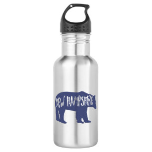 New Hampshire Bear Edelstahlflasche