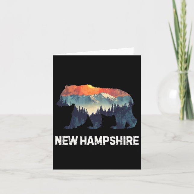 New Hampshire Bear Karte (Vorderseite)