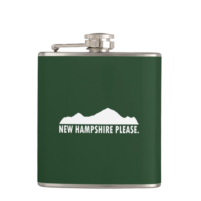 New Hampshire Bitte Flachmann (Vorderseite)