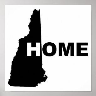 New Hampshire - Ein Zuhause fern vom Bundesstaat P Poster