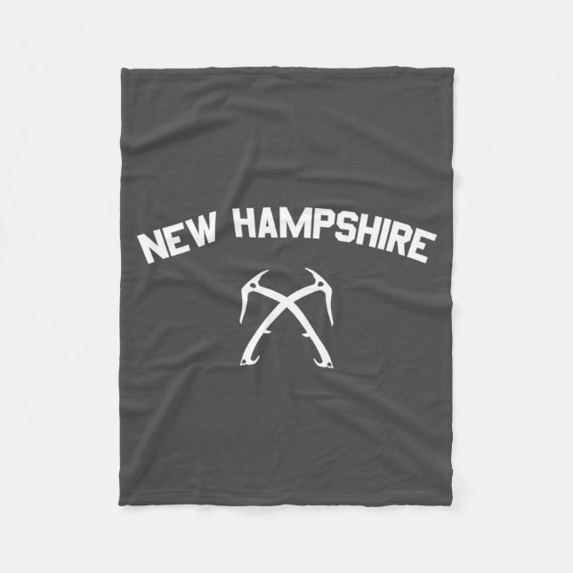 New Hampshire Eisklettern _2 Fleecedecke (Vorderseite)