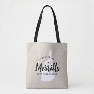 New Hampshire Family Monogram Sac fourre-tout