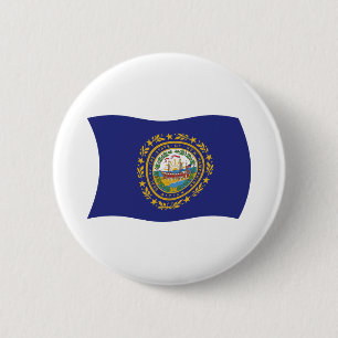 New Hampshire Flaggenknopf Button