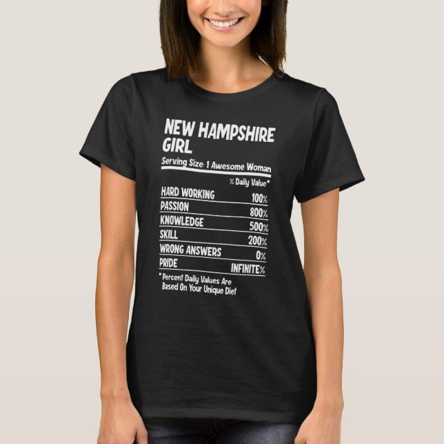 New Hampshire Girl T-Shirt (Vorderseite)
