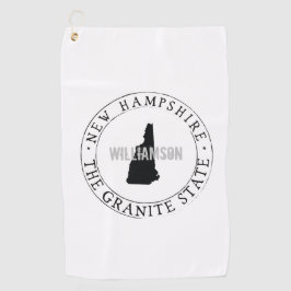 New Hampshire Golf Towel Staat Personalisiert Golfhandtuch