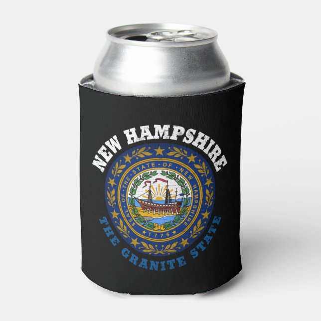 NEW HAMPSHIRE GRANITE STAAT FLAG DOSENKÜHLER (Kanne Vorderseite)
