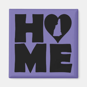New Hampshire Home Heart State Fridge Magnet