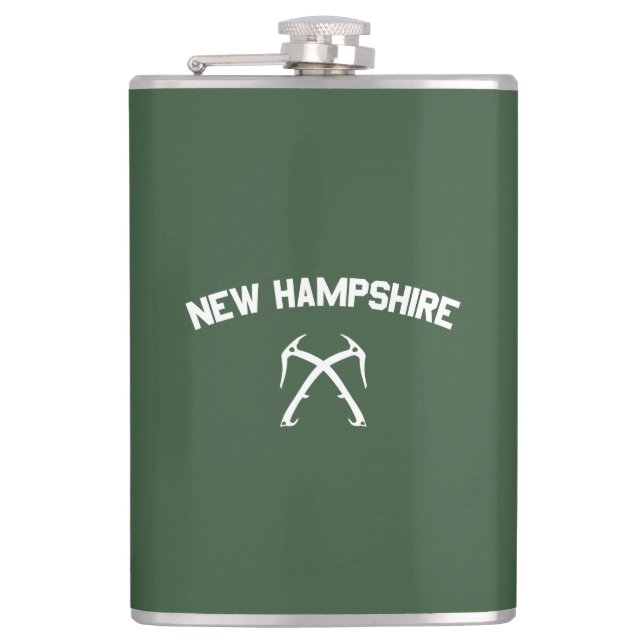 New Hampshire Ice Climbing Flachmann (Vorderseite)