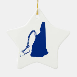New Hampshire Ice Climbing Keramikornament
