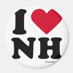 NEW HAMPSHIRE - "ICH LIEBE NH" "ICH LIEBE NEW MAGNET