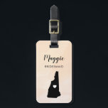 New Hampshire Map Gepäcktag, Hochzeitsfeier Gepäckanhänger<br><div class="desc">Diese Staat Gepäckanhänger machen die perfekte Geschenkmarke für Hochzeitsfeiern oder Begrüßungstags. Krawatte es auf die Geschenke der Braut anstelle eines typischen Geschenketiketts,  und sie können es für Monate und Jahre verwenden. Tags haben einen pfirsichfarbenen Aquarell-Hintergrund. Um das Herz an der Hochzeitsstelle zu platzieren,  verwenden Sie die Option "Weiter anpassen".</div>