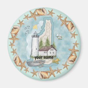 New Hampshire Muscheln Lighthouse Magnet
