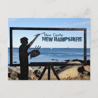 New Hampshire, New Castle Postkarte