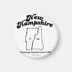 NEW HAMPSHIRE - "NEW HAMPSHIRE STAATS-MOTTO" MAGNET