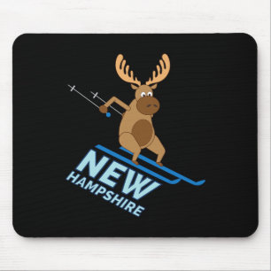 New Hampshire Nh Skiing Elche Winter Shirt Mousepad
