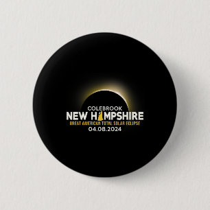 New Hampshire Nh Total Solar Eclipse 2024 Button