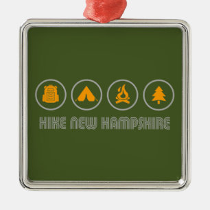 New Hampshire Ornament Aus Metall