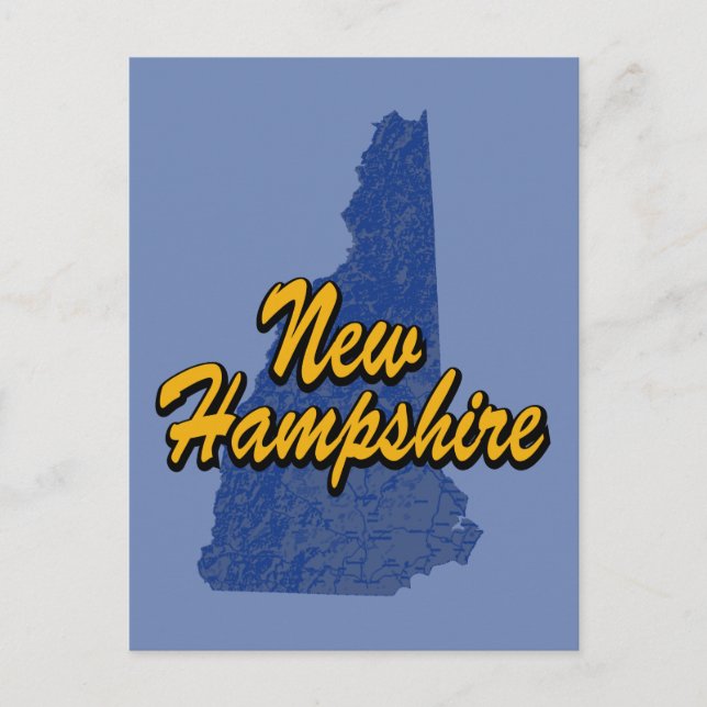New Hampshire Postkarte (Vorderseite)