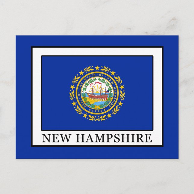 New Hampshire Postkarte (Vorderseite)