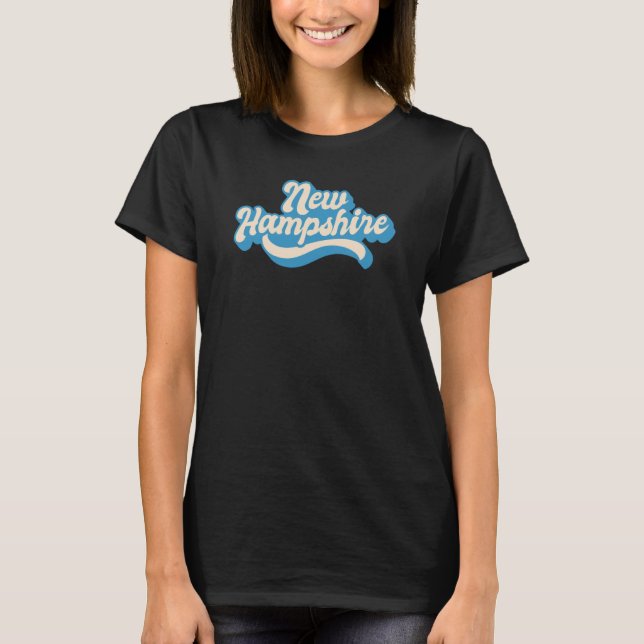 New Hampshire Retro T-Shirt (Vorderseite)