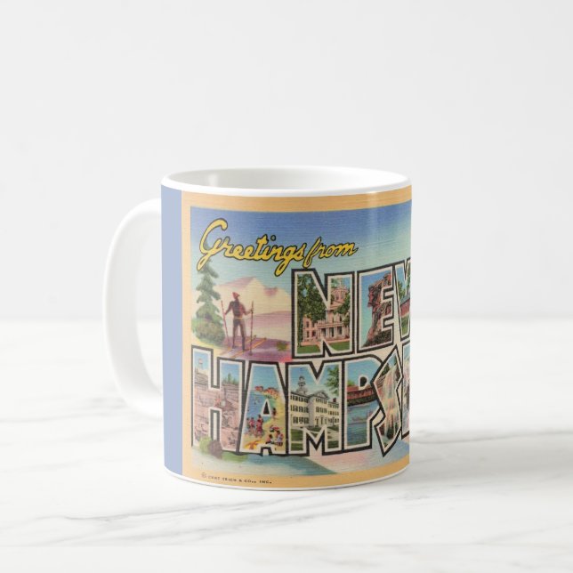 New Hampshire salue Mug (Devant gauche)