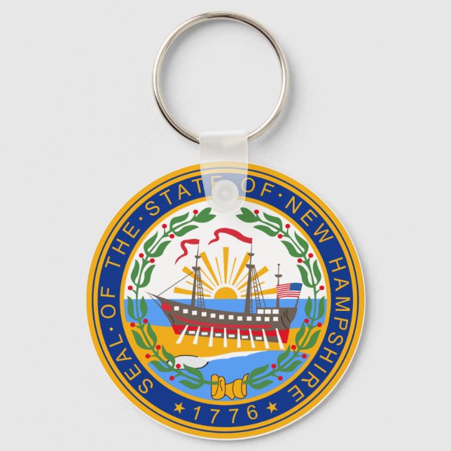 New Hampshire Siegel Schlüsselanhänger (Vorderseite)