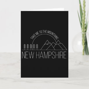 New Hampshire Souvenir Wandern Bring mich zum Moun Karte