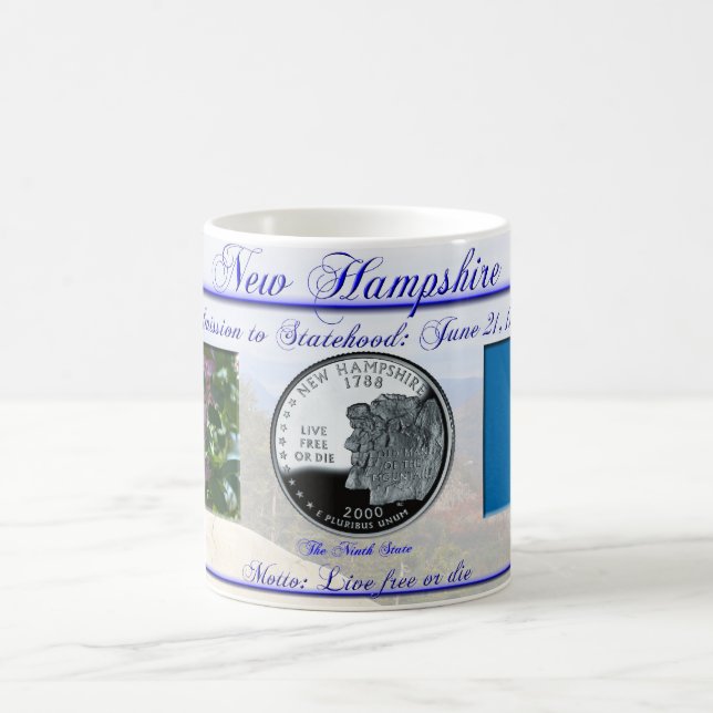 New Hampshire Staat Gedenk Kaffeetasse (Mittel)